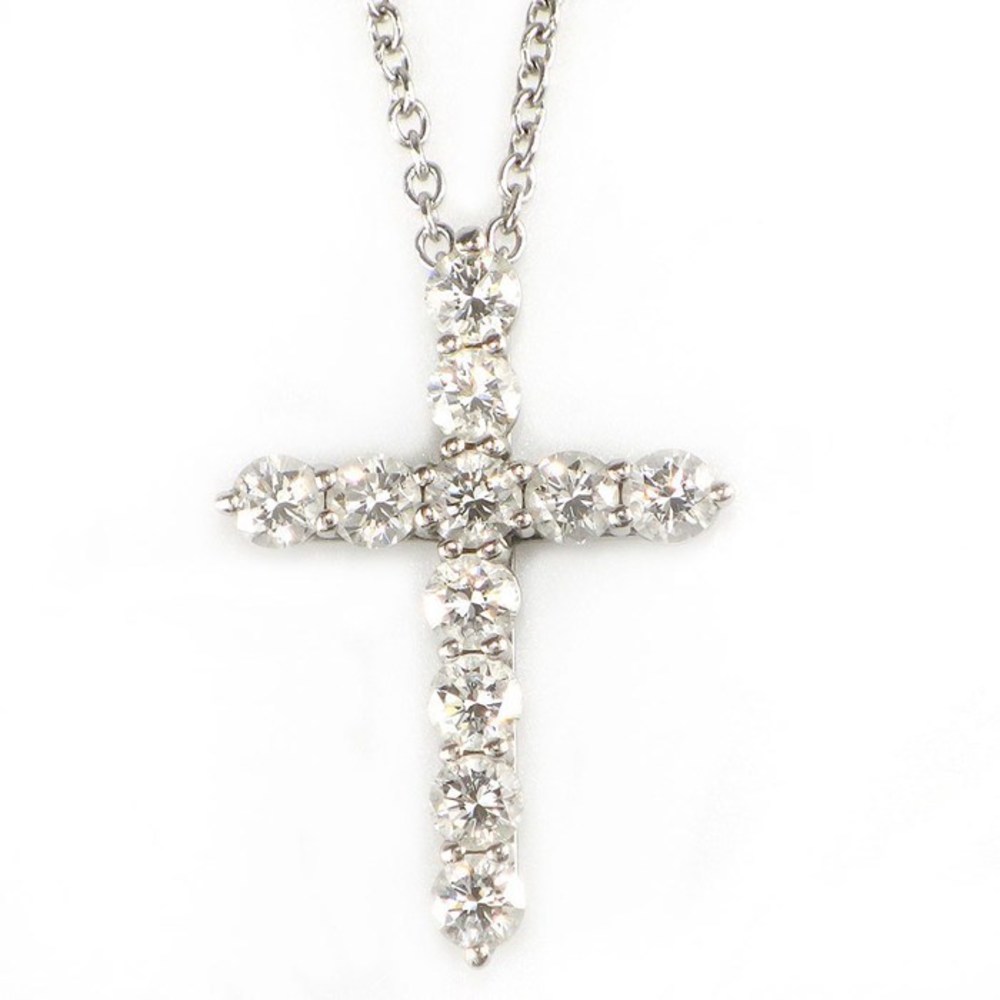 Tiffany Necklace Small Cross Diamond
